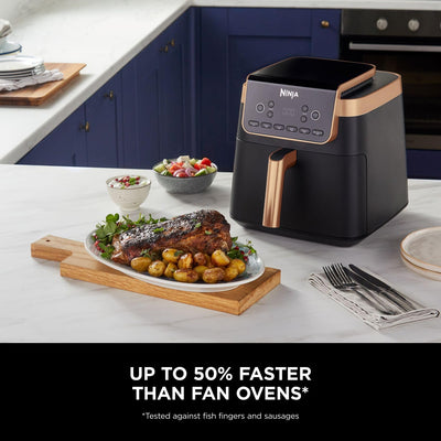 Ninja Air Fryer MAX PRO, 6.2L, Uses No Oil, Large Square Single Drawer, Roast, Bake, Air Fry